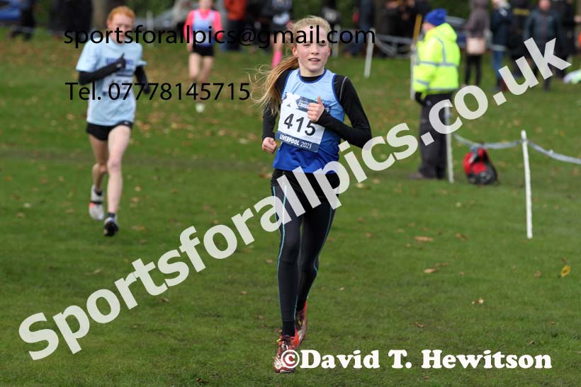 Girls under-15s, European Cross Country Championships Trials, Sefton Park, Liverpool. Photo: David T. Hewitson/Sports for All Pics
